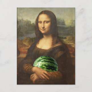 Postal Melona Lisa Desea Feliz Día Nacional de la sandía