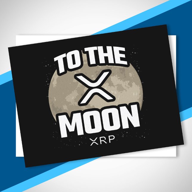 Postal Meme De Cripto - XRP A La Luna - Criptodivisa XRP (Subido por el creador)
