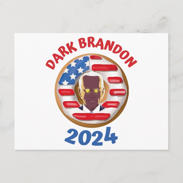 Postal Meme de Dark Brandon t shirt joe Biden 2024 (Anverso)