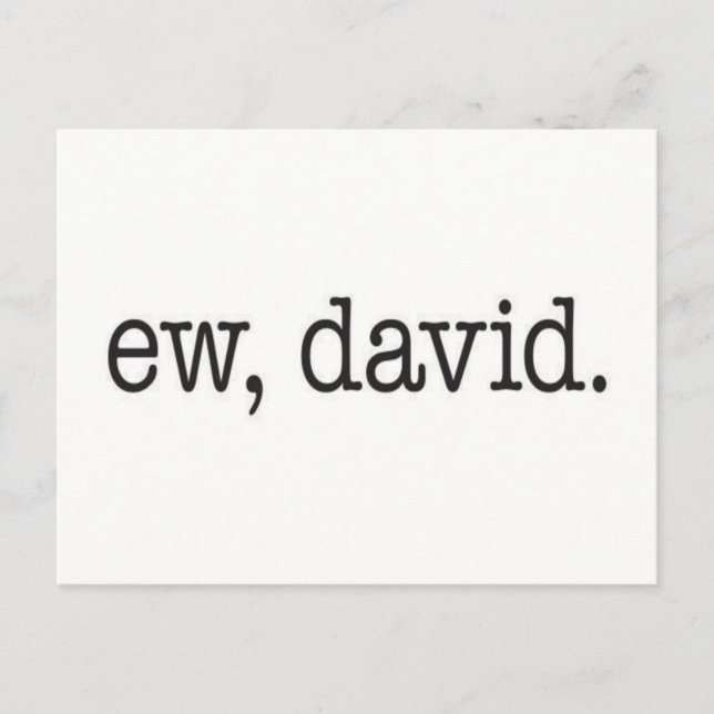 Postal Meme de David Asqueroso (Anverso)