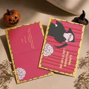 Postal Meme de Halloween de la Parca Lindo