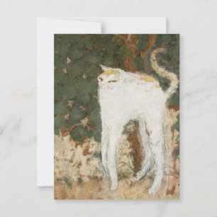 Postal Meme imprimible de pintura de gato de época Le Cha