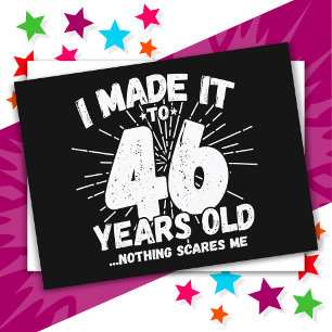 Postal Meme sarcástico de 46 años de antigüedad: 46º cump
