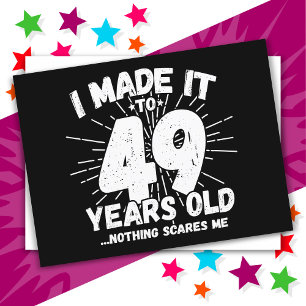 Postal Meme sarcástico de 49 años de antigüedad: 49° cump