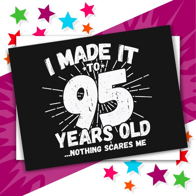 Postal Meme sarcástico de 95 años Gracioso cumpleaños 95 (Subido por el creador)