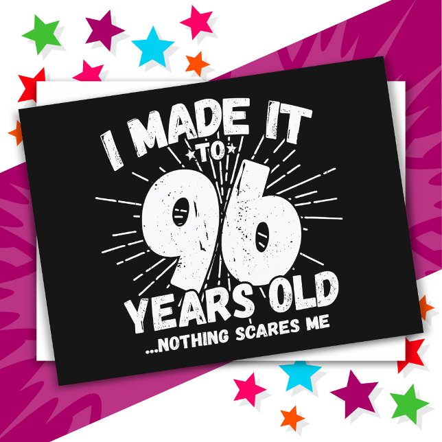 Postal Meme sarcástico de 96 años Gracioso cumpleaños 96 (Subido por el creador)
