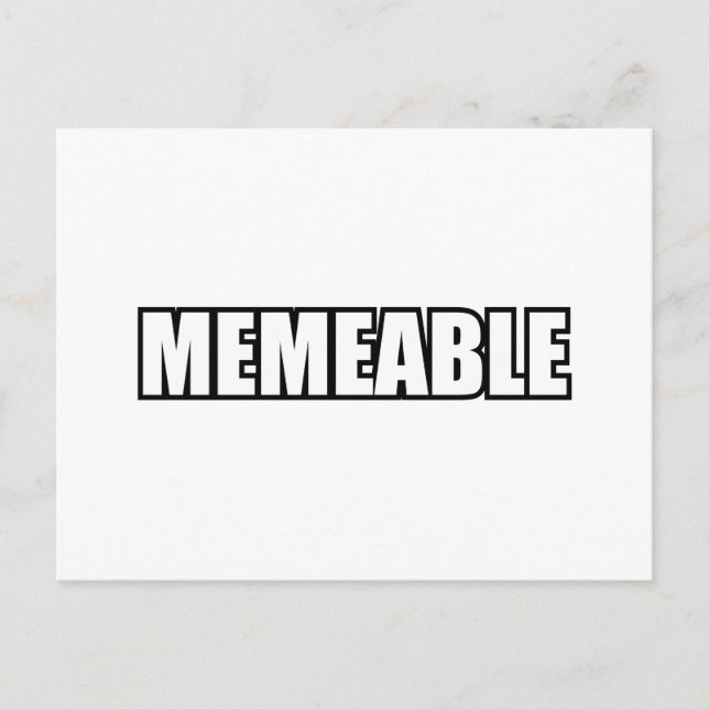 POSTAL MEMEABLE (Anverso)