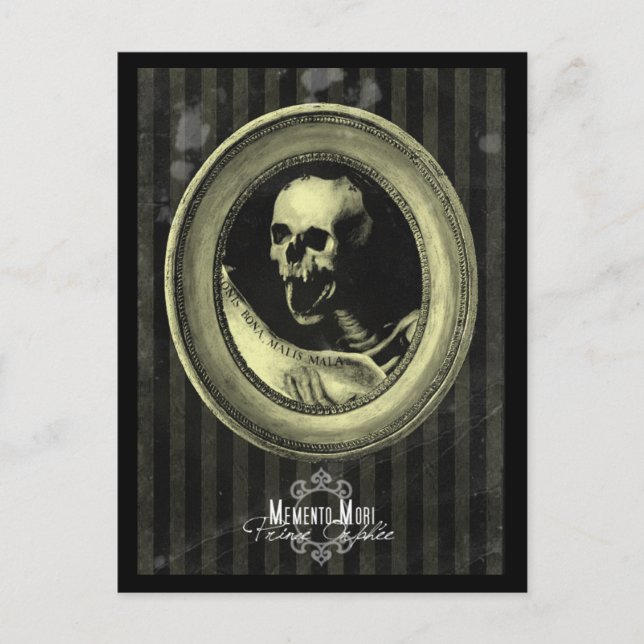Postal "Memento Mori" (Anverso)
