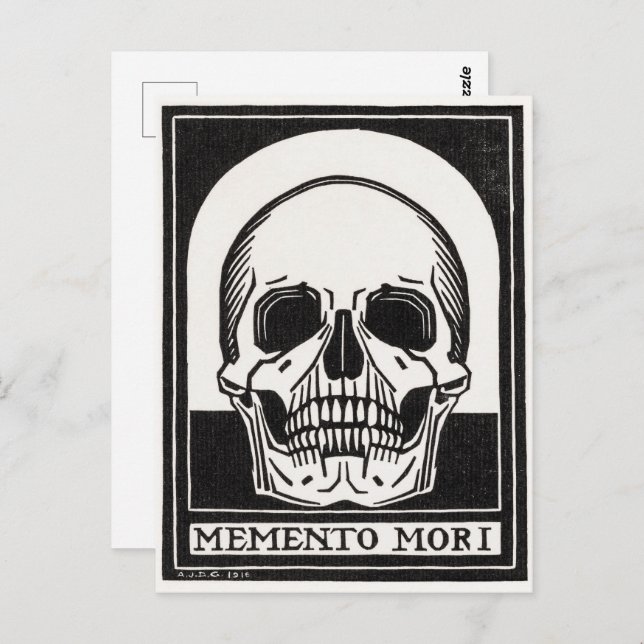 Postal Memento Mori | Julie de Graag | (Anverso / Reverso)
