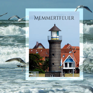Postal Memmertfeuer, Lighthouse, Juist, East Frisia