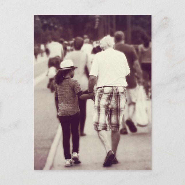 Postal Memoria con el abuelo (Anverso)