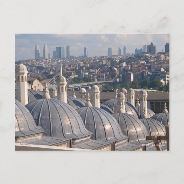 Postal Memoria de Estambul, Mezquita Soleymaniye (Anverso)