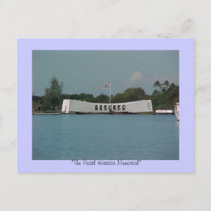 Postal MEMORIAL DE "PEARL HARBOR", "El Mem de Pearl Harbo
