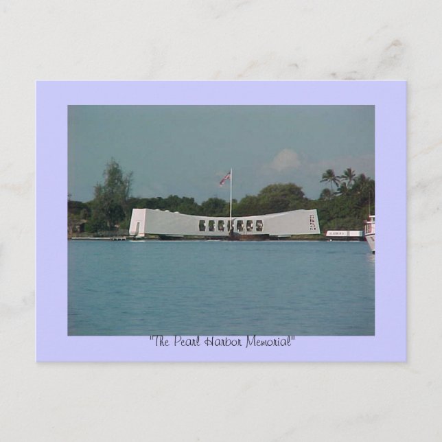 Postal MEMORIAL DE "PEARL HARBOR", "El Mem de Pearl Harbo (Anverso)