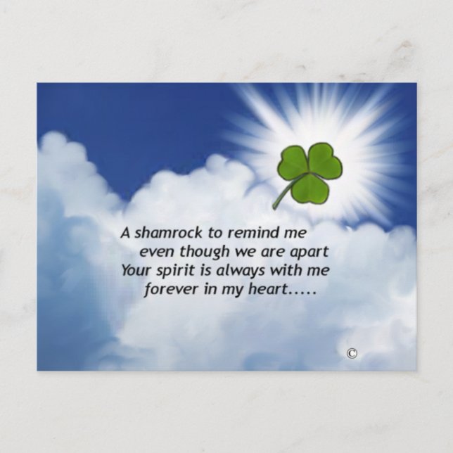Postal Memorial de Shamrock (Anverso)