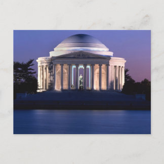 Postal Memorial de Thomas Jefferson en Dusk