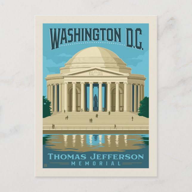 Postal Memorial de Thomas Jefferson | Washington, D.C. (Anverso)