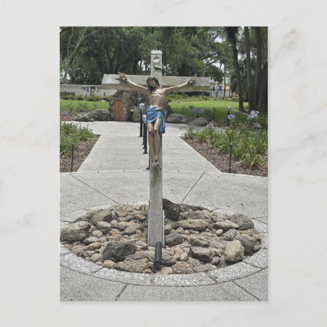 Postal Memorial del Crucifijo St. Augustine Florida (Anverso)