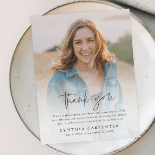 Postal Memorial funerario moderno - Gracias