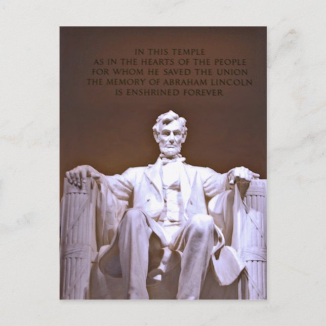 Postal Memorial Lincoln #1 (Anverso)