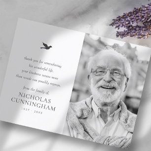 Postal Memorial Simple Minimalista Moderno Foto