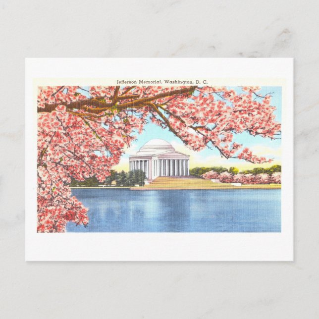 Postal Memorial Vintage de Jefferson, Washington, DC, (Anverso)
