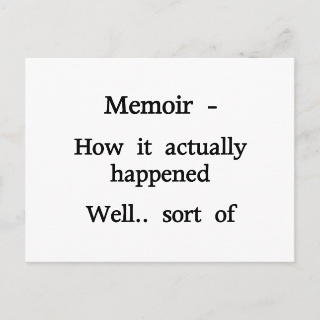 Postal Memorias Cómo sucedió (Anverso)