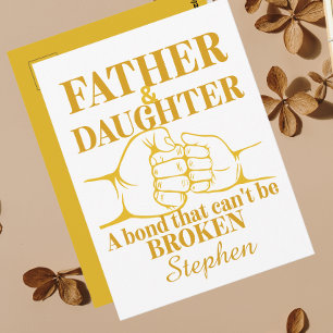 Postal Memorias de amor cita simple entre papá e hija
