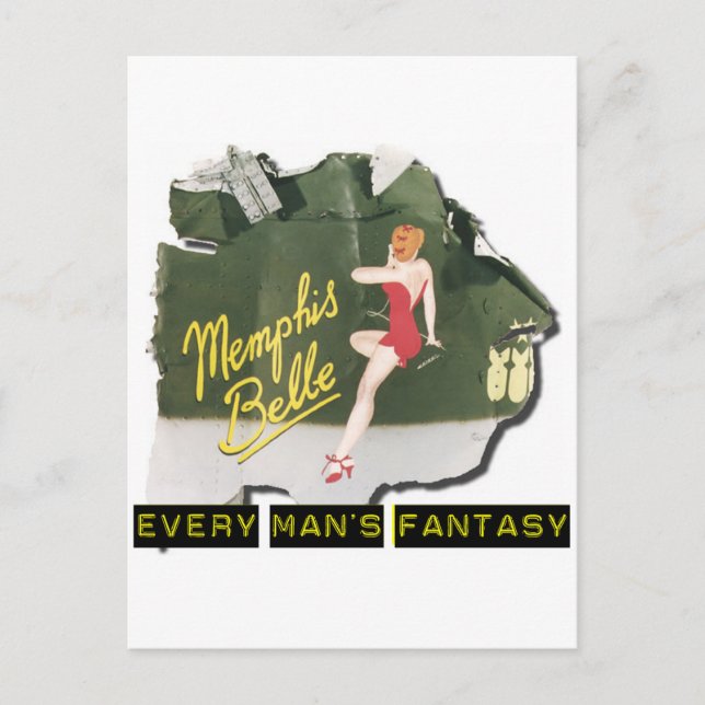 Postal Memphis Belle Pin Up (Anverso)