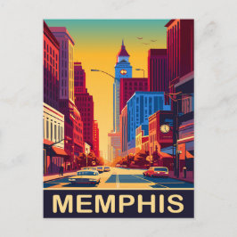 Postal Memphis, calles de la ciudad, viaje