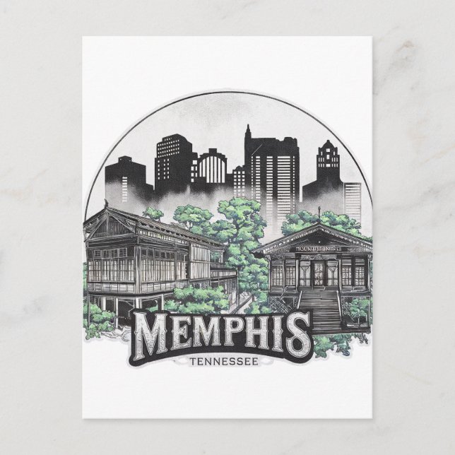 Postal Memphis City Tennessee USA (Anverso)