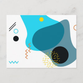 Postal Memphis, cool, de moda, urbano, moderno ilustracio