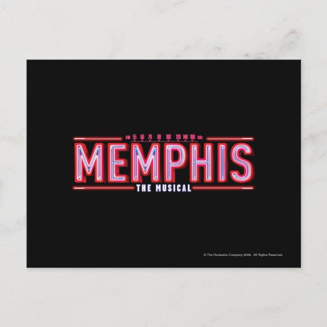 Postal MEMPHIS - El logotipo musical (Anverso)