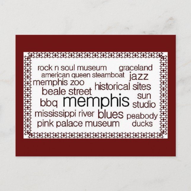 Postal Memphis en Brown (Anverso)