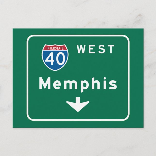 Postal Memphis, Rótulo de TN Road (Anverso)