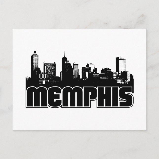 Postal Memphis Skyline (Anverso)