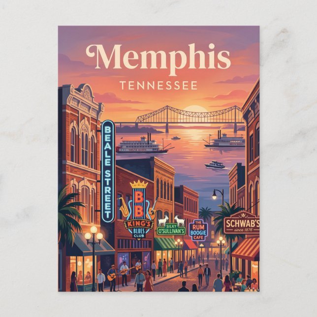 Postal Memphis, Tennessee (Anverso)