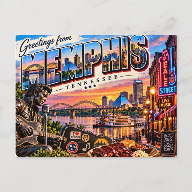 Postal Memphis Tennessee  (Anverso)