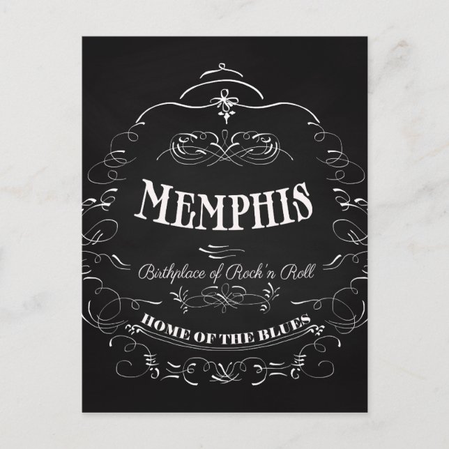 Postal Memphis, Tennessee - Ciudad con alma (Anverso)