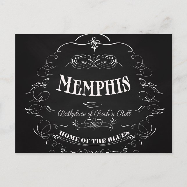 Postal Memphis, Tennessee - Ciudad con alma (Anverso)