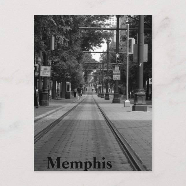 Postal Memphis Trolley Tracks (Anverso)