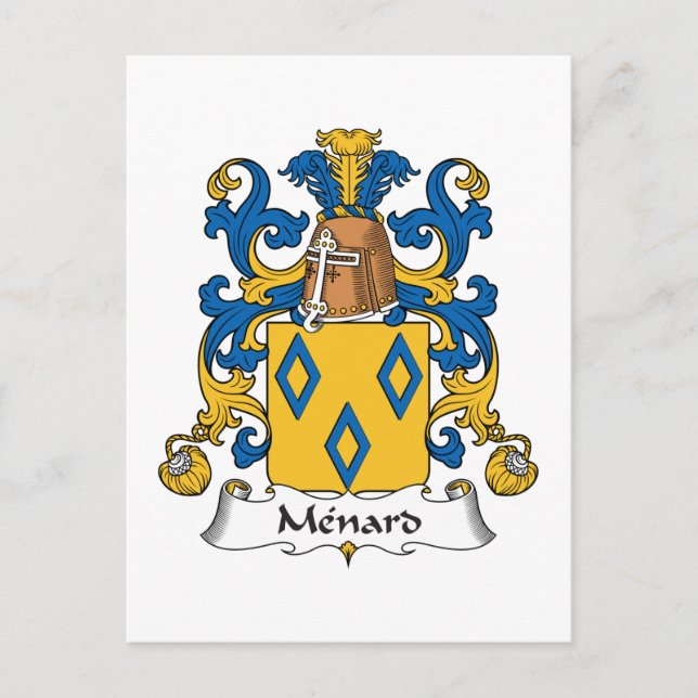 Postal Menard Family Crest (Anverso)