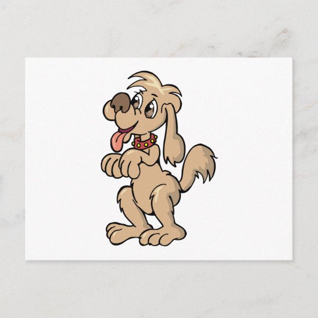 Postal Mendicidad de perro (Anverso)