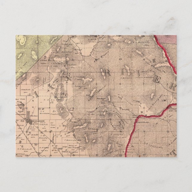 Postal Mendocino, río ruso, Valle de los Caballeros (Anverso)