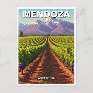 Postal Mendoza Argentina Travel