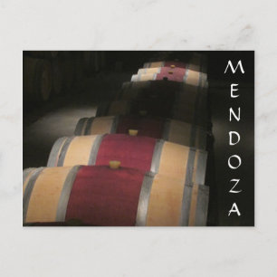 Postal mendoza vino barrels