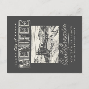 POSTAL MENIFEE RIVERSIDE CALIFORNIA - MINA DE ORO VINTAGE