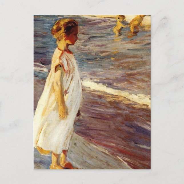 Postal Menina - Joaquin Sorolla (Anverso)