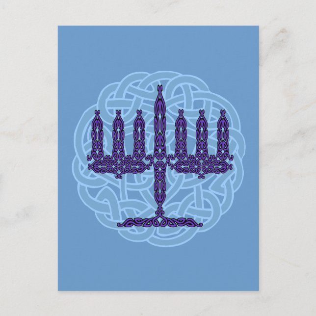 Postal Menorah Celtic (Anverso)