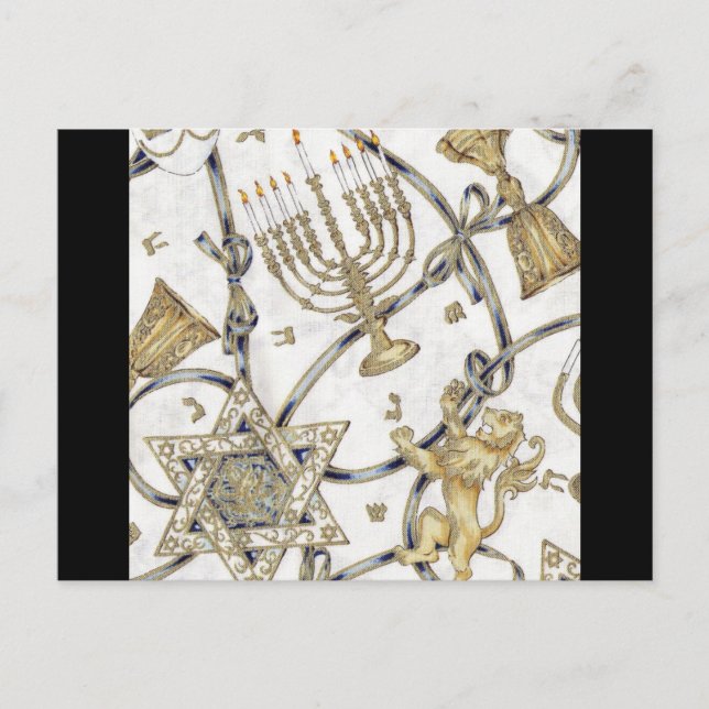 Postal Menorah Hannukah (Anverso)